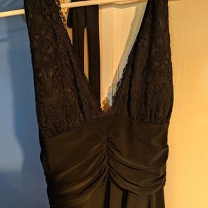 Black halter dress